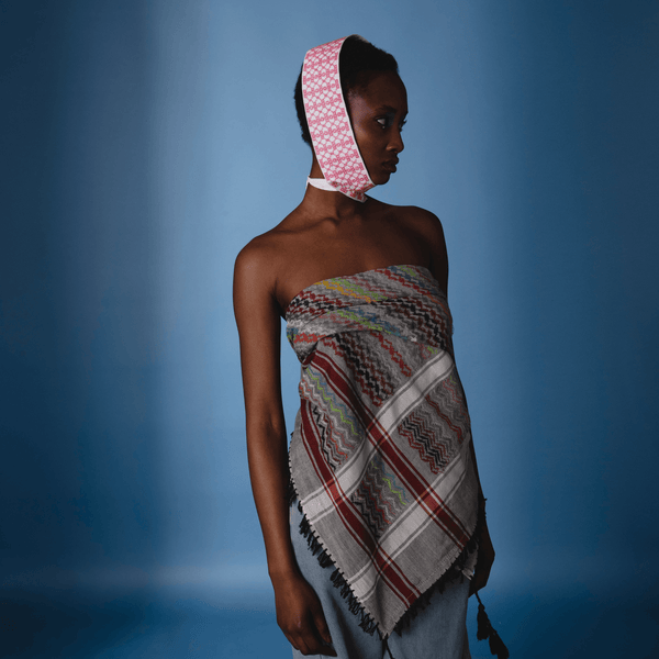 4 SHADES ON GRAY KEFFIYEH – SEP Textiles UG