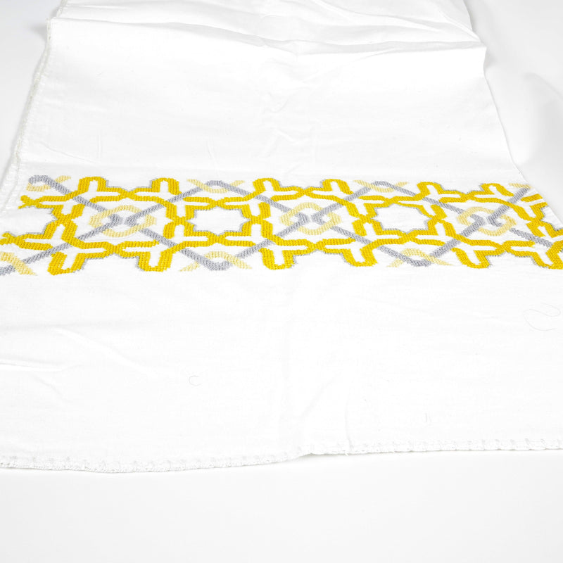 WHITE COTTON BABY BLANKET ALHAMBRA