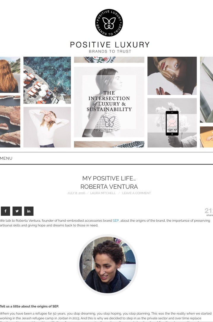 Positive Luxury Magazine: 'My Positive' Life Feature