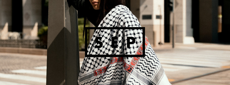 Black & White Makateeb Keffiyeh: A Message Carried in Thread