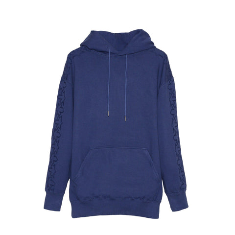 BLUE CASHMERE HOODIE | BEEHIVE