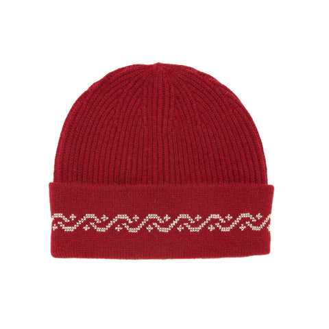 BROWN CASHMERE BEANIE | WAVES