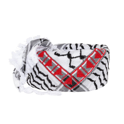 MAY BLACK & WHITE KEFFIYEH FLAME