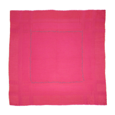 GRAY MERINO WOOL & SILK IBN BATTUTA KEFFIYEH