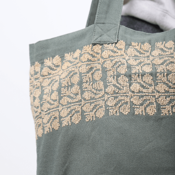 KHAKI CANVAS BAG TAN SINEAD