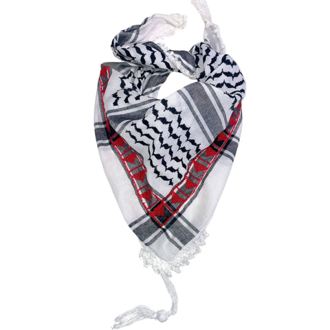 MINI BLACK & WHITE FLAME KEFFIYEH