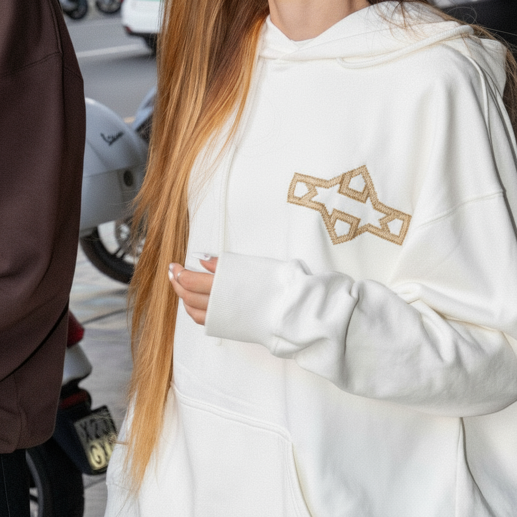 WHITE HOODIE AL QUDS