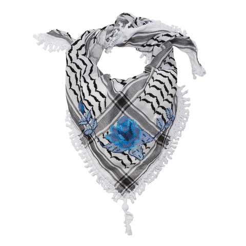 MINI 4 SHADES ON GRAY KEFFIYEH