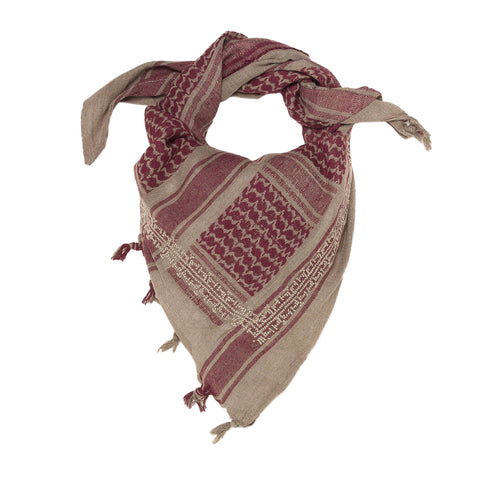 MAY RED & WHITE COTTON FLAME KEFFIYEH