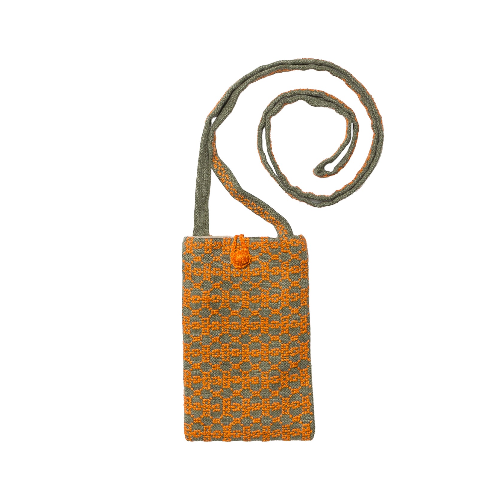 COTTON & LINEN PHONE POUCH | BEEHIVE