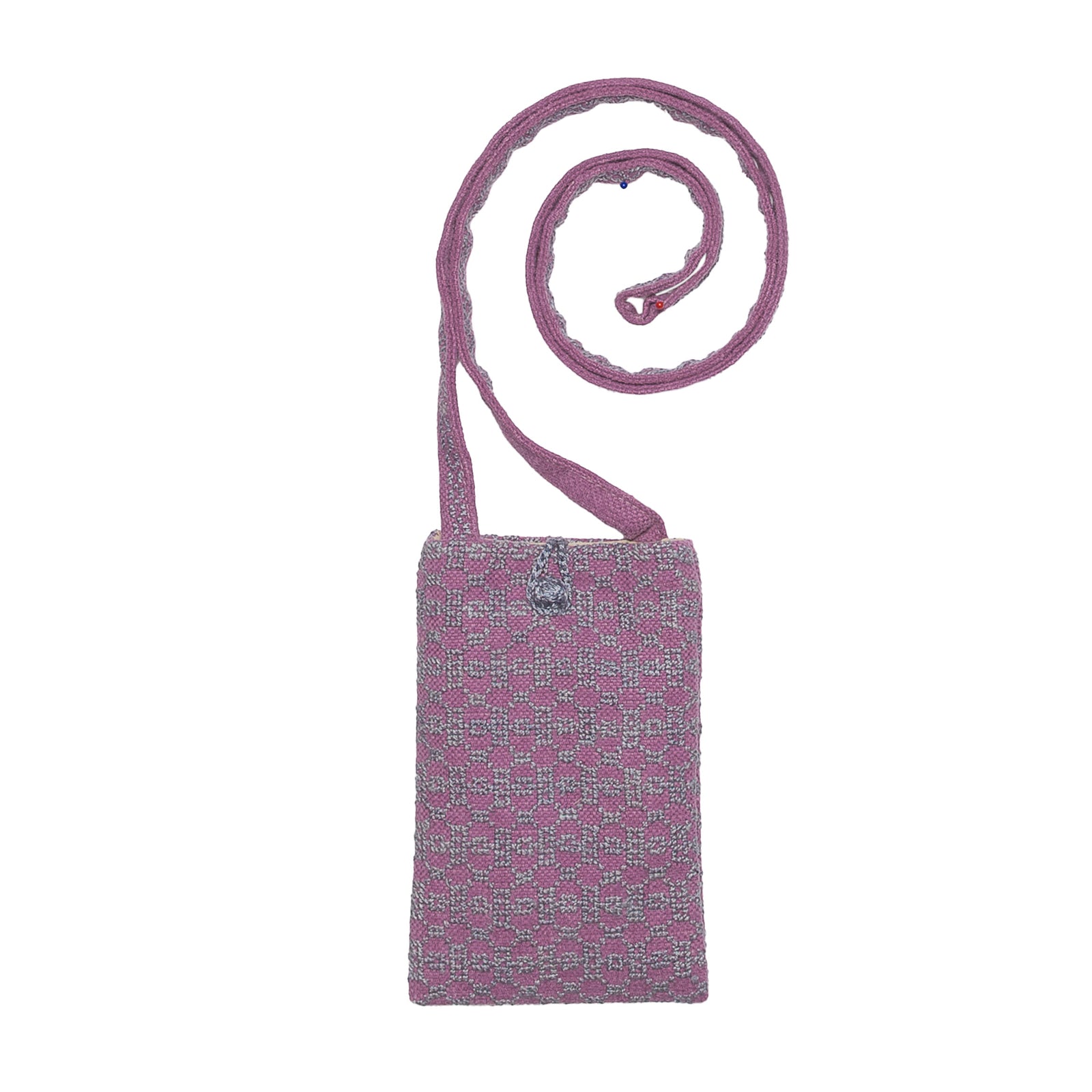 COTTON & LINEN PHONE POUCH | BEEHIVE