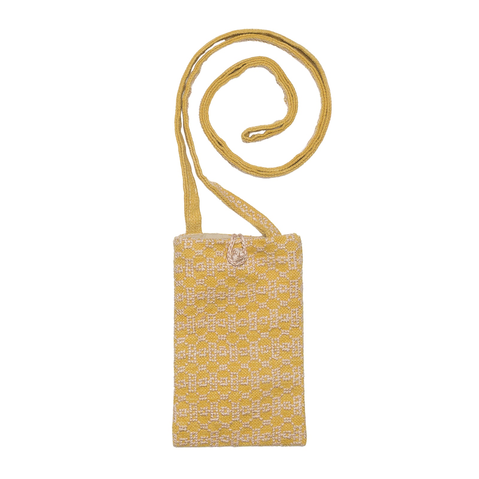 COTTON & LINEN PHONE POUCH | BEEHIVE