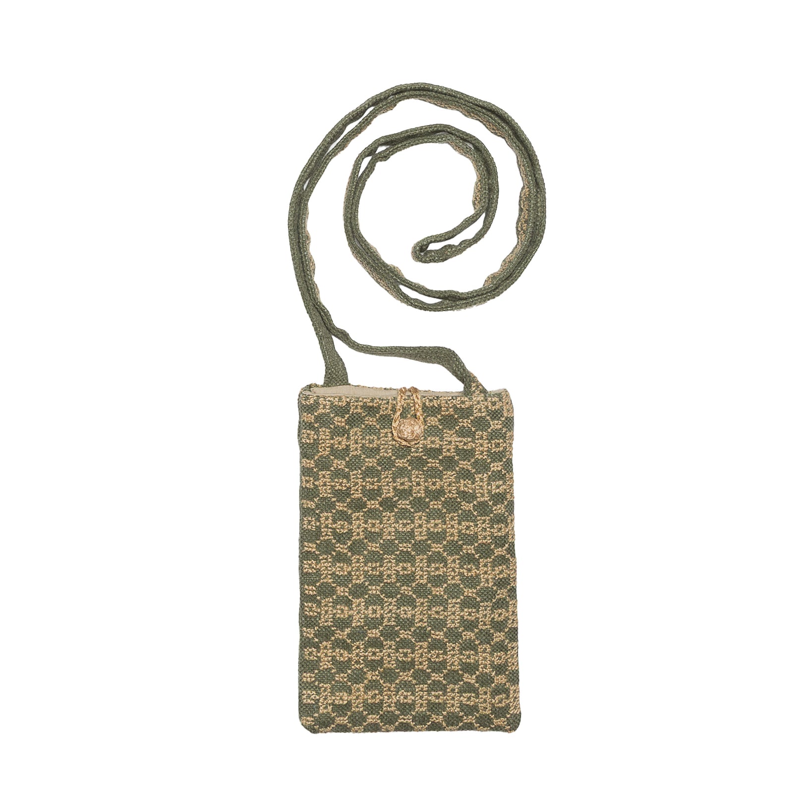 COTTON & LINEN PHONE POUCH | BEEHIVE