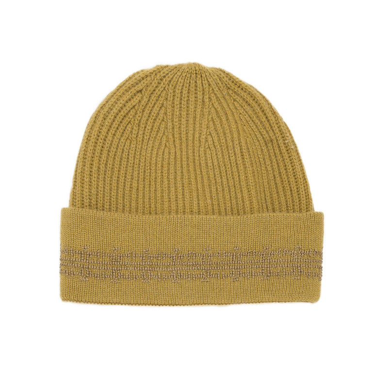 TIGERS' EYE CASHMERE BEANIE | IBRAHIM