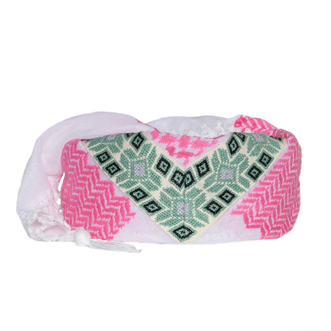 MAY BLUE & WHITE FLAME COTTON KEFFIYEH