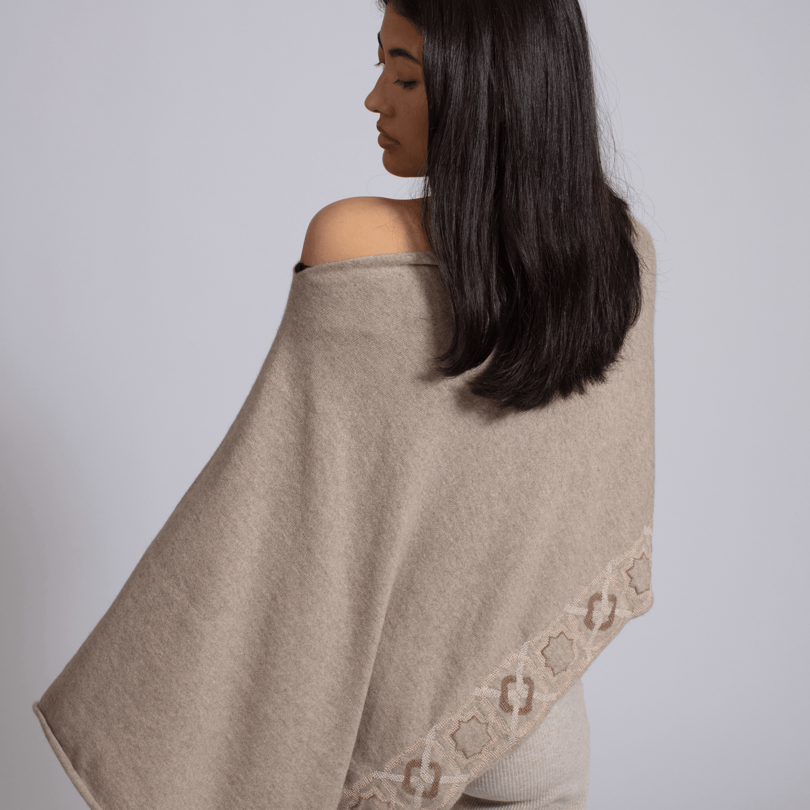 Cashmere poncho deals wrap