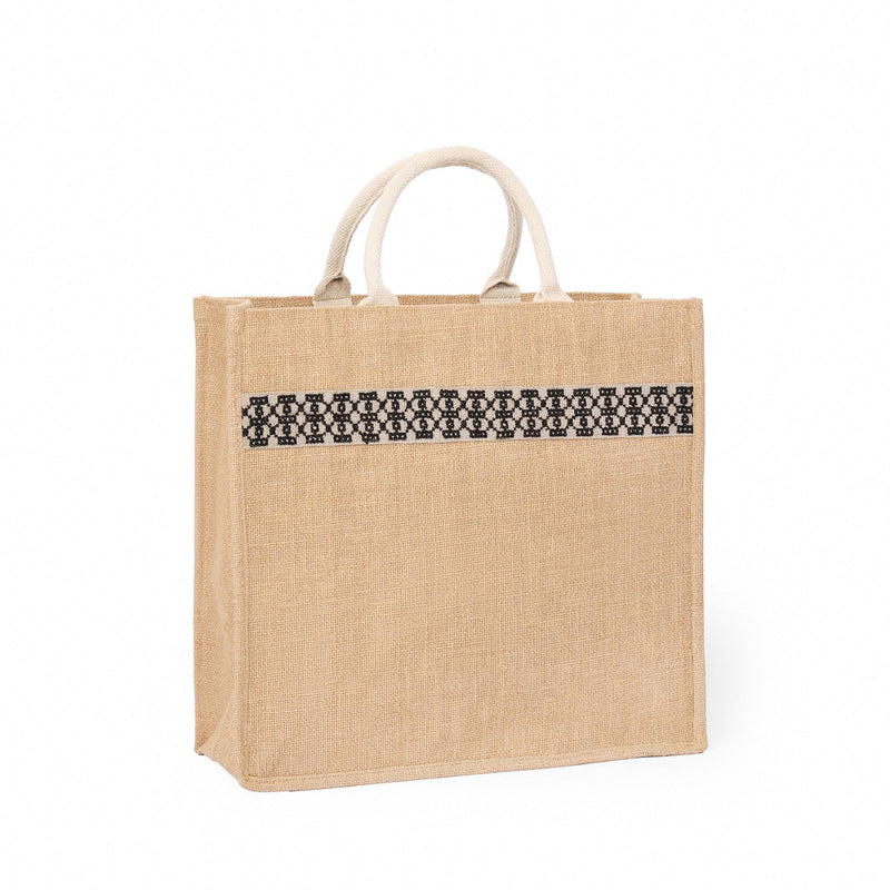 JUTE TOTE LINEN BAG BEEHIVE