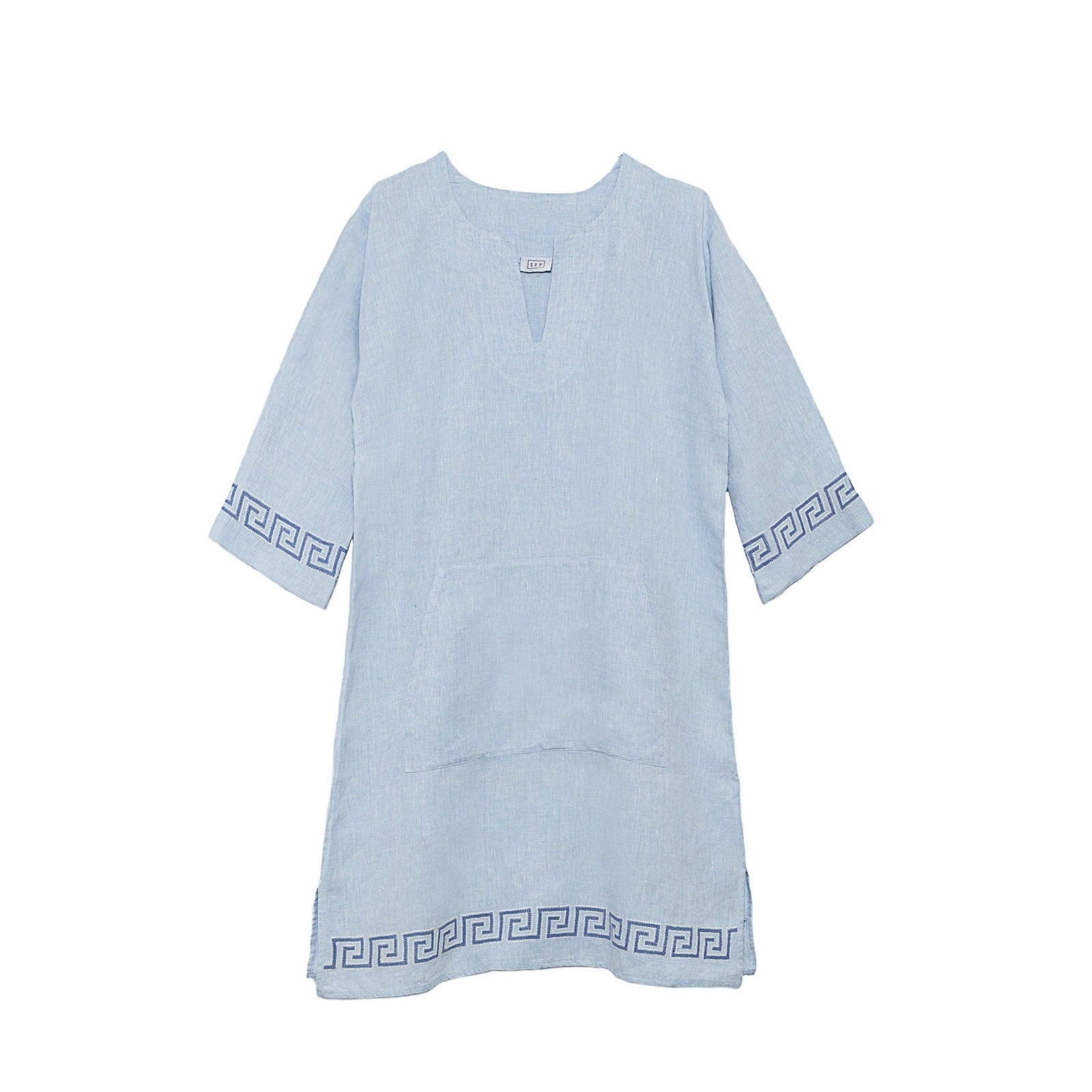 SHORT LINEN TUNIC DRESS GRECA SEP Textiles UG SHORT LINEN TUNIC DRESS GRECA SEP Textiles UG