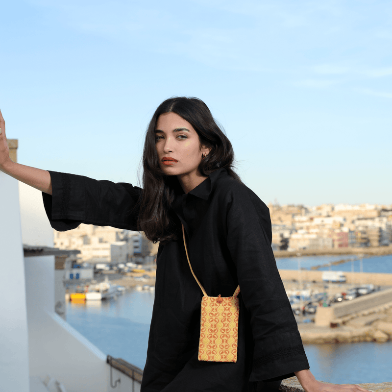 COTTON & LINEN PHONE POUCH | MURANO